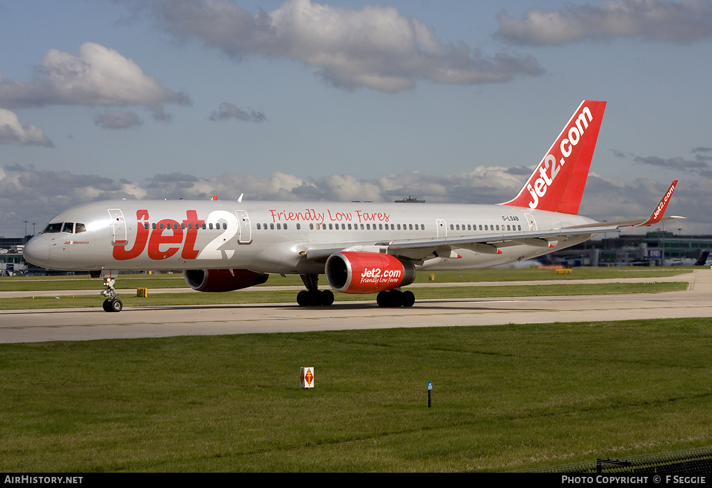 Aircraft Photo of G-LSAB | Boeing 757-27B | Jet2 | AirHistory.net #56603
