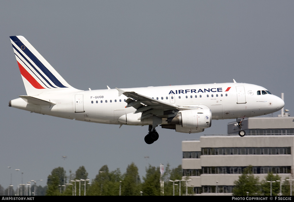 Aircraft Photo of F-GUGB | Airbus A318-111 | Air France | AirHistory.net #56618