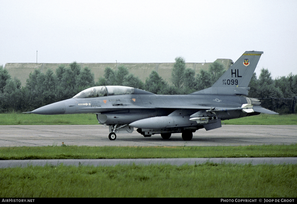 Aircraft Photo of 78-0099 / AF78-099 | General Dynamics F-16B Fighting Falcon | USA - Air Force | AirHistory.net #56727