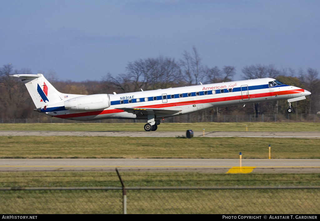 Aircraft Photo of N831AE | Embraer ERJ-140LR (EMB-135KL) | American Eagle | AirHistory.net #56732