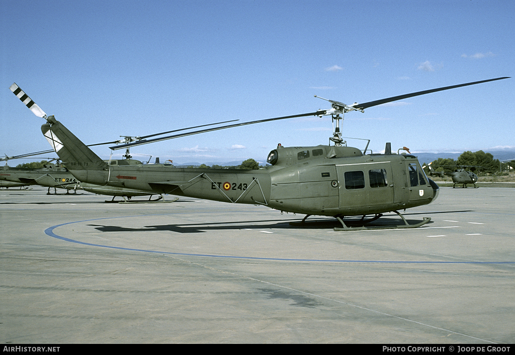 Aircraft Photo of HU10-73 | Bell UH-1H Iroquois | Spain - Army | AirHistory.net #56748