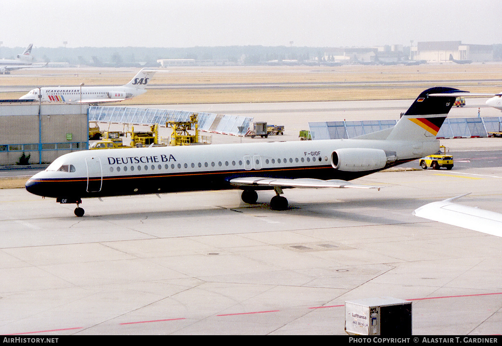 Aircraft Photo of F-GIOF | Fokker 100 (F28-0100) | Deutsche BA | AirHistory.net #56753