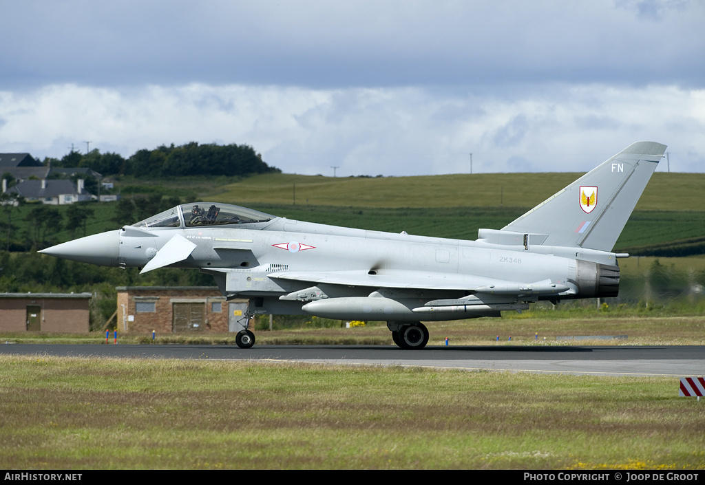 Aircraft Photo of ZK348 | Eurofighter EF-2000 Typhoon FGR4 | UK - Air Force | AirHistory.net #56760