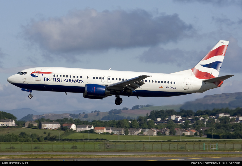 Aircraft Photo of G-DOCB | Boeing 737-436 | British Airways | AirHistory.net #56898