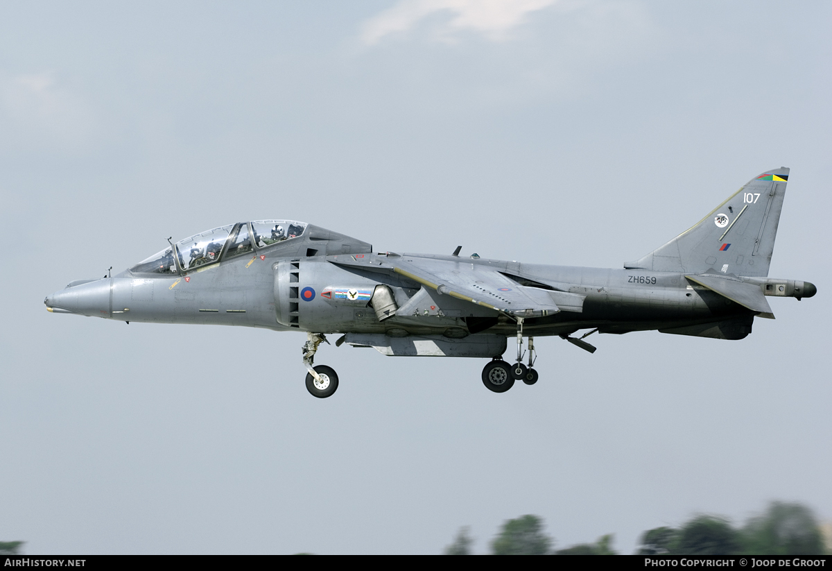 Aircraft Photo of ZH659 | British Aerospace Harrier T10 | UK - Air Force | AirHistory.net #56920