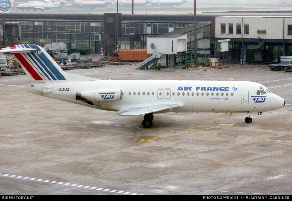 Aircraft Photo of F-GDUZ | Fokker F28-4000 Fellowship | Air France | AirHistory.net #56922