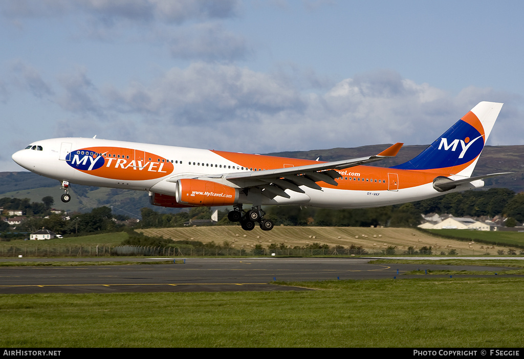 Aircraft Photo of OY-VKF | Airbus A330-243 | MyTravel Airways | AirHistory.net #56923
