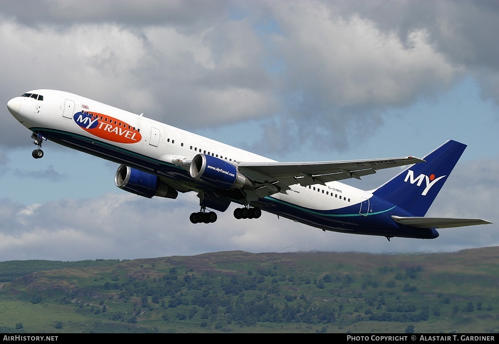 Aircraft Photo of G-DIMB | Boeing 767-31K/ER | MyTravel Airways | AirHistory.net #56924