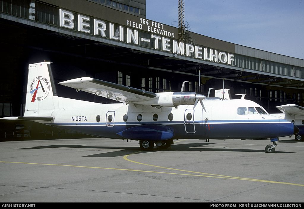 Aircraft Photo of N106TA | Nord 262A-21 | Tempelhof Airways USA | AirHistory.net #56956