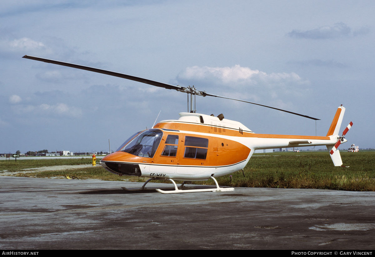 Aircraft Photo of CF-WFV | Bell 206A JetRanger | AirHistory.net #56997