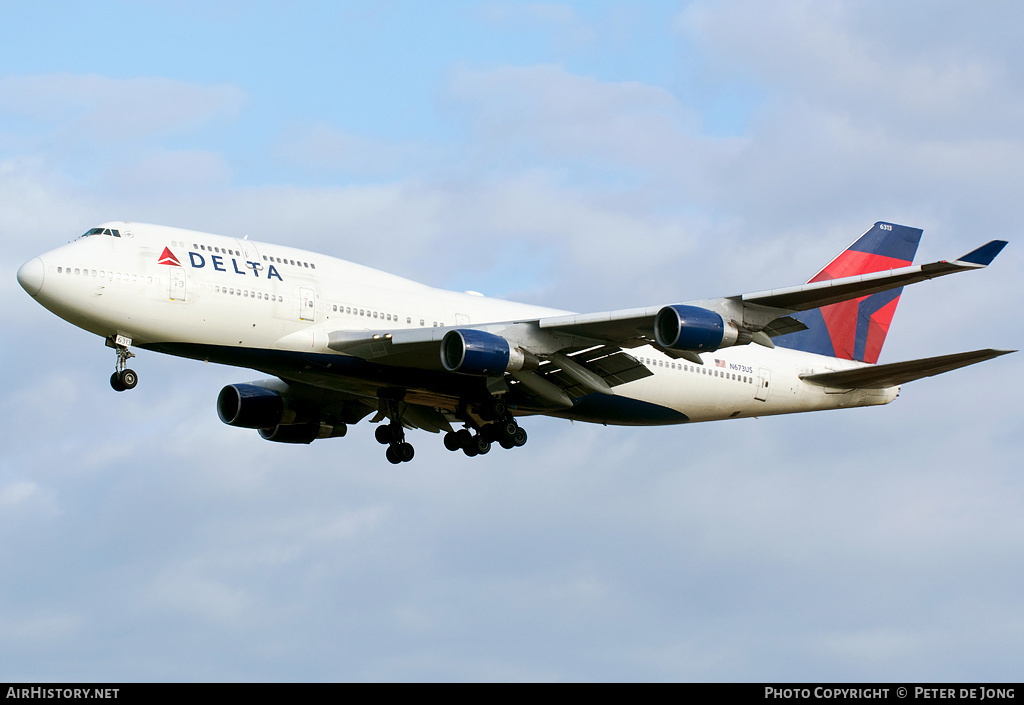 Aircraft Photo of N673US | Boeing 747-451 | Delta Air Lines | AirHistory.net #57034