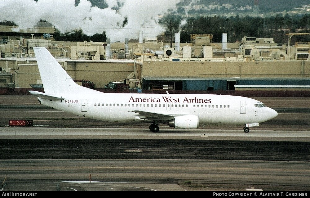 Aircraft Photo of N579US | Boeing 737-301 | America West Airlines | AirHistory.net #57066