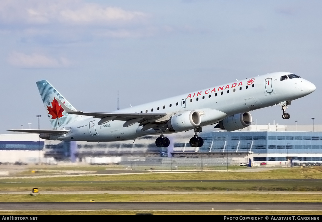 Aircraft Photo of C-FNAX | Embraer 190AR (ERJ-190-100IGW) | Air Canada | AirHistory.net #57086