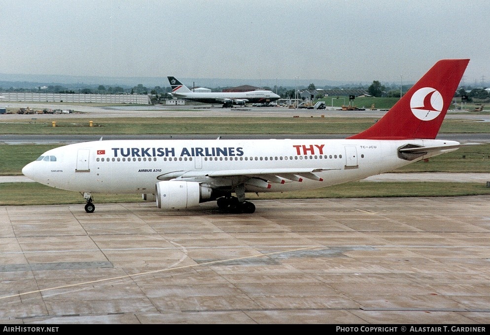 Aircraft Photo of TC-JCU | Airbus A310-203 | THY Türk Hava Yolları - Turkish Airlines | AirHistory.net #57089