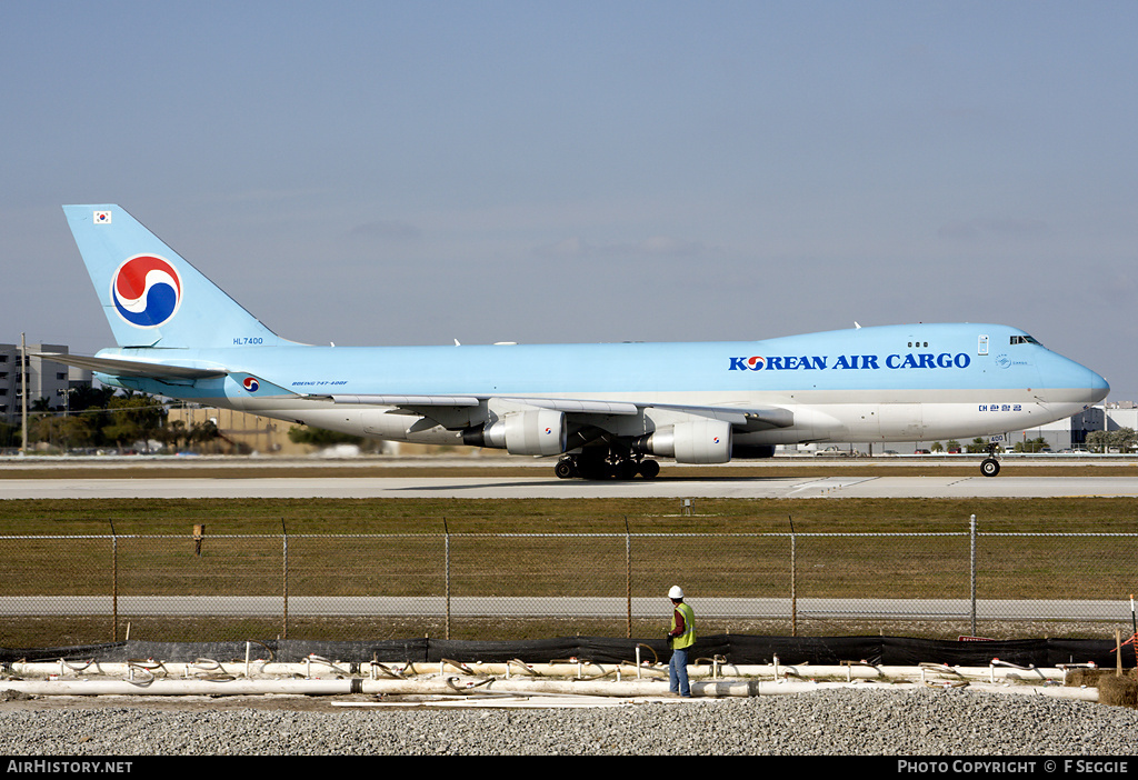 Aircraft Photo of HL7400 | Boeing 747-4B5F/SCD | Korean Air Cargo | AirHistory.net #57102