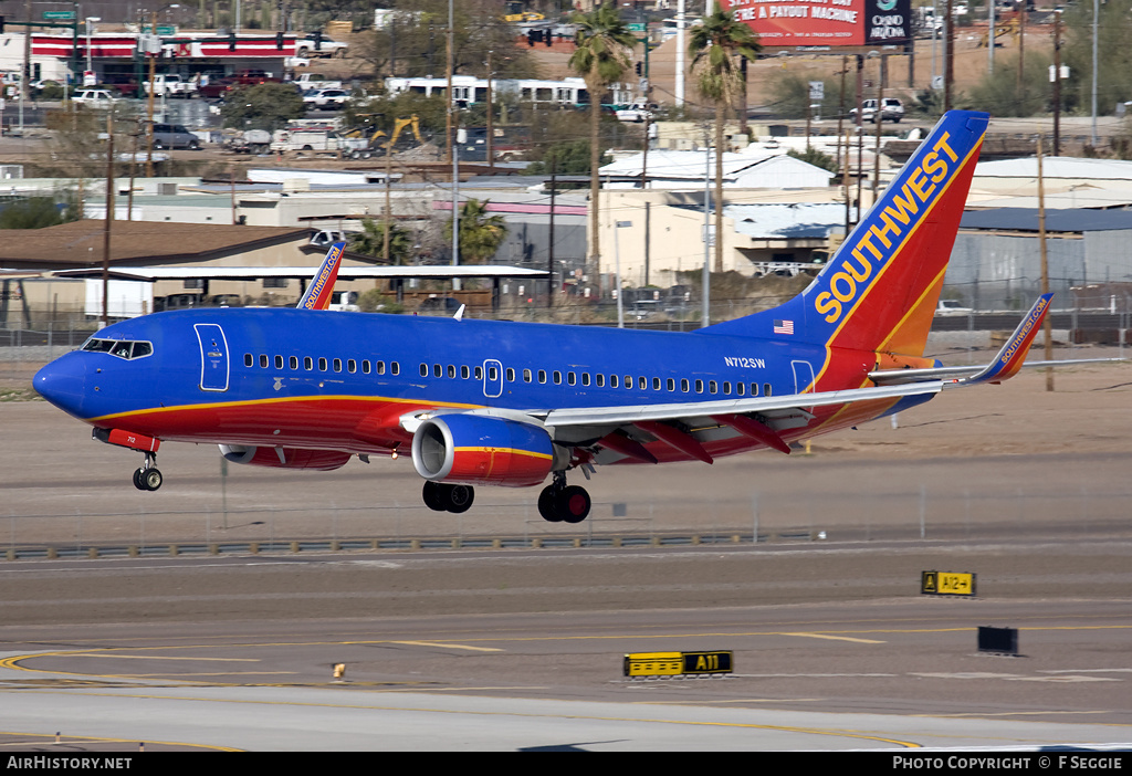 Aircraft Photo of N712SW | Boeing 737-7H4 | Southwest Airlines | AirHistory.net #57130