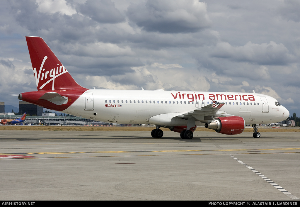 Aircraft Photo of N638VA | Airbus A320-214 | Virgin America | AirHistory.net #57132