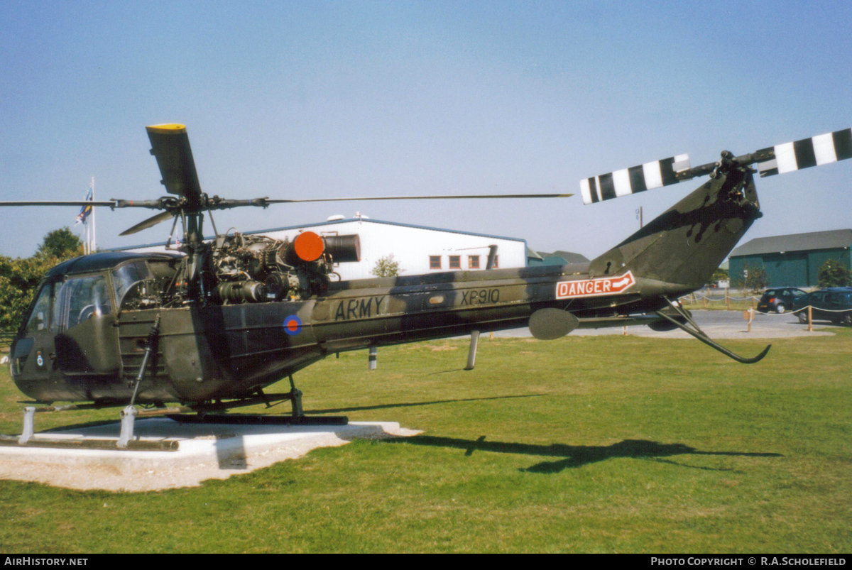 Aircraft Photo of XP910 | Westland Scout AH1 (P-531-2) | UK - Army | AirHistory.net #57173
