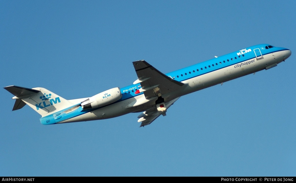 Aircraft Photo of PH-OFC | Fokker 100 (F28-0100) | KLM Cityhopper | AirHistory.net #57179