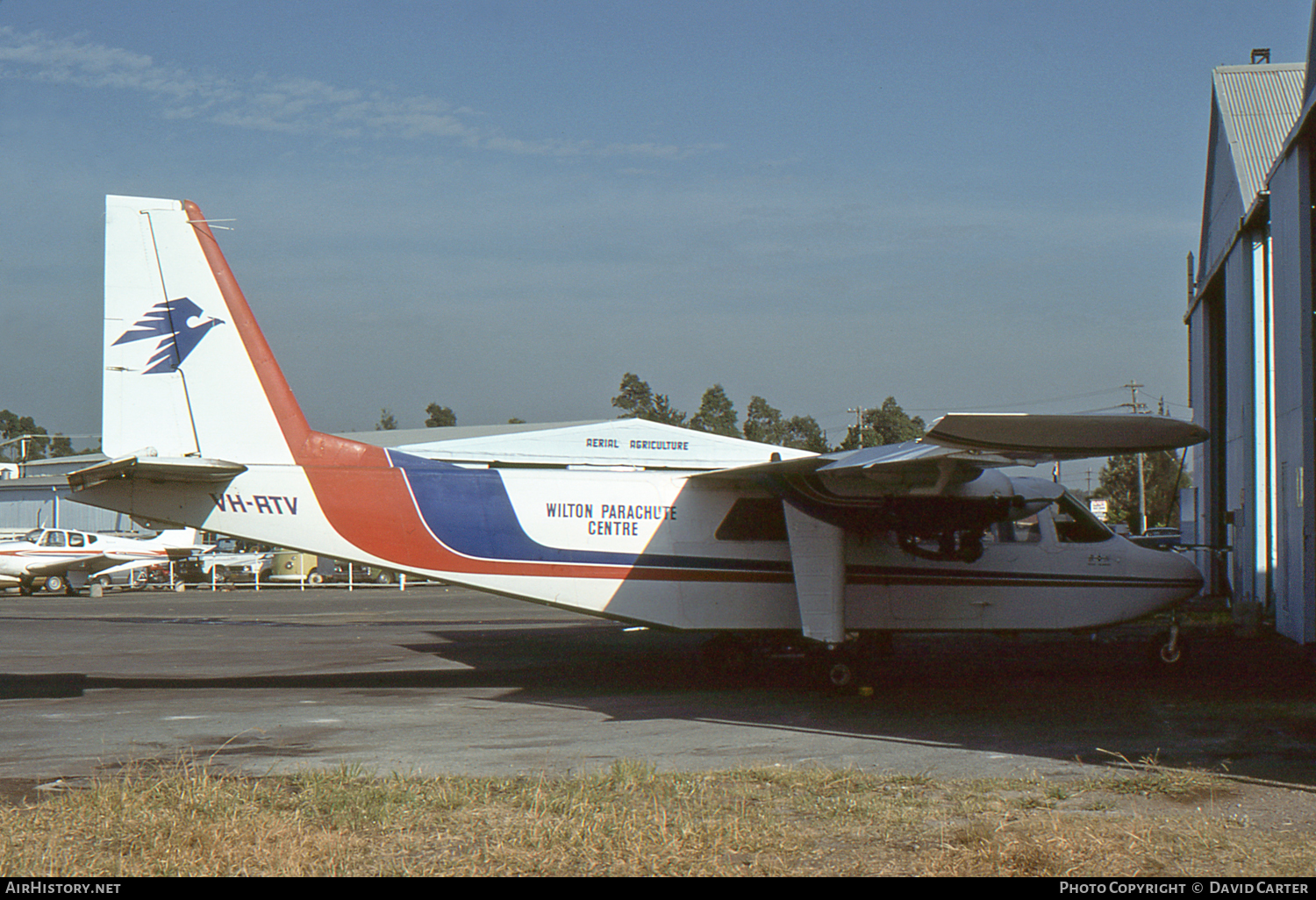 Aircraft Photo of VH-RTV | Britten-Norman BN-2A-26 Islander | Wilton Parachute Centre | AirHistory.net #57192