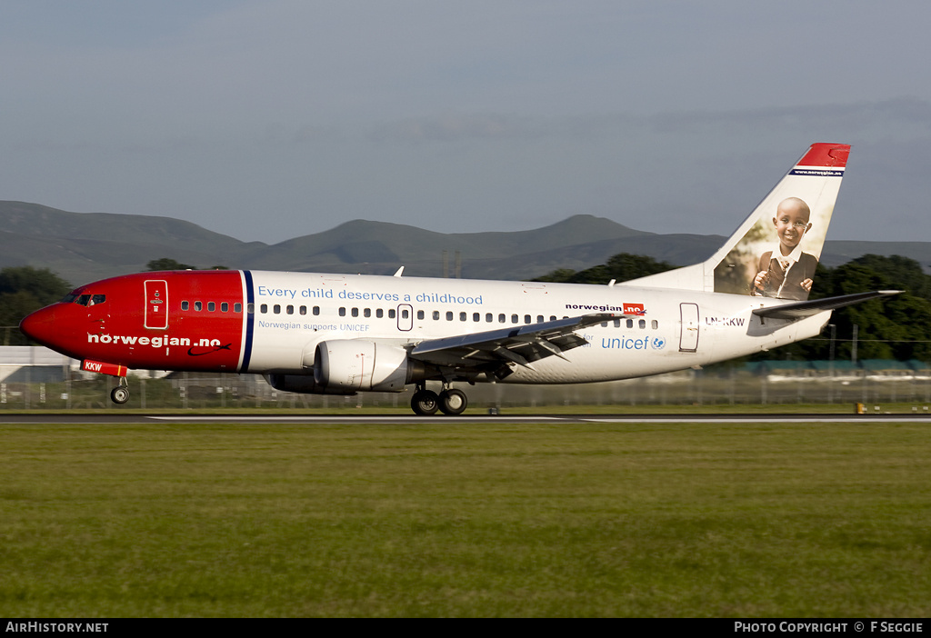 Aircraft Photo of LN-KKW | Boeing 737-3K9 | Norwegian | AirHistory.net #57200