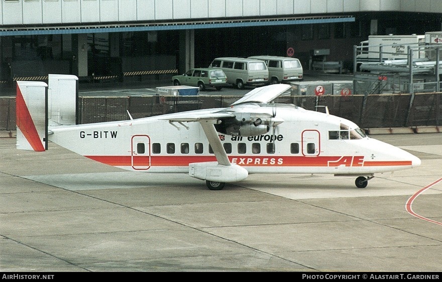 Aircraft Photo of G-BITW | Short 330-200 | Air Europe Express | AirHistory.net #57203