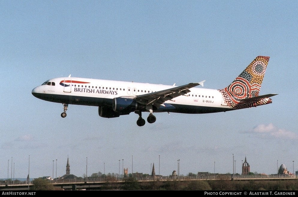 Aircraft Photo of G-BUSJ | Airbus A320-211 | British Airways | AirHistory.net #57207