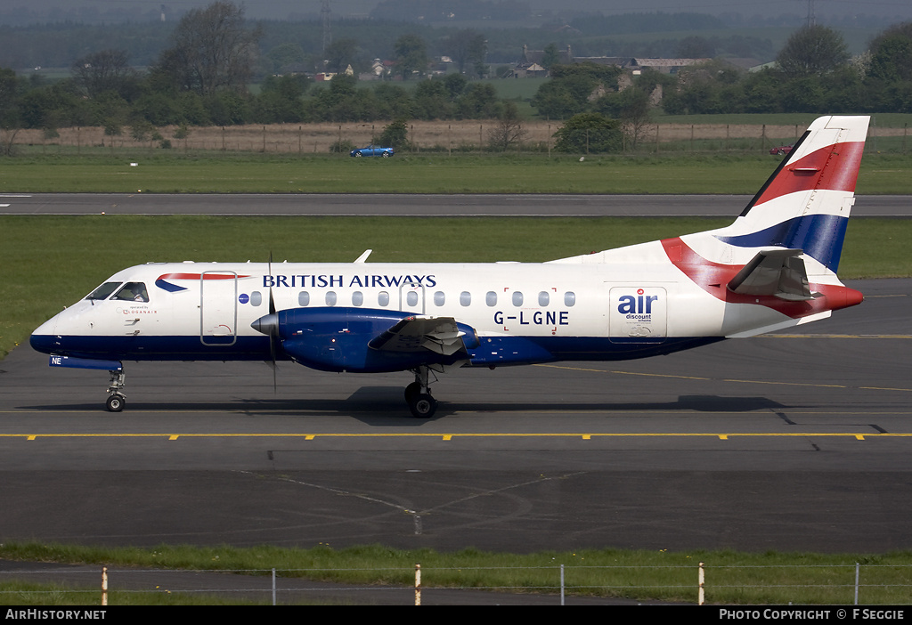 Aircraft Photo of G-LGNE | Saab 340B | British Airways | AirHistory.net #57212