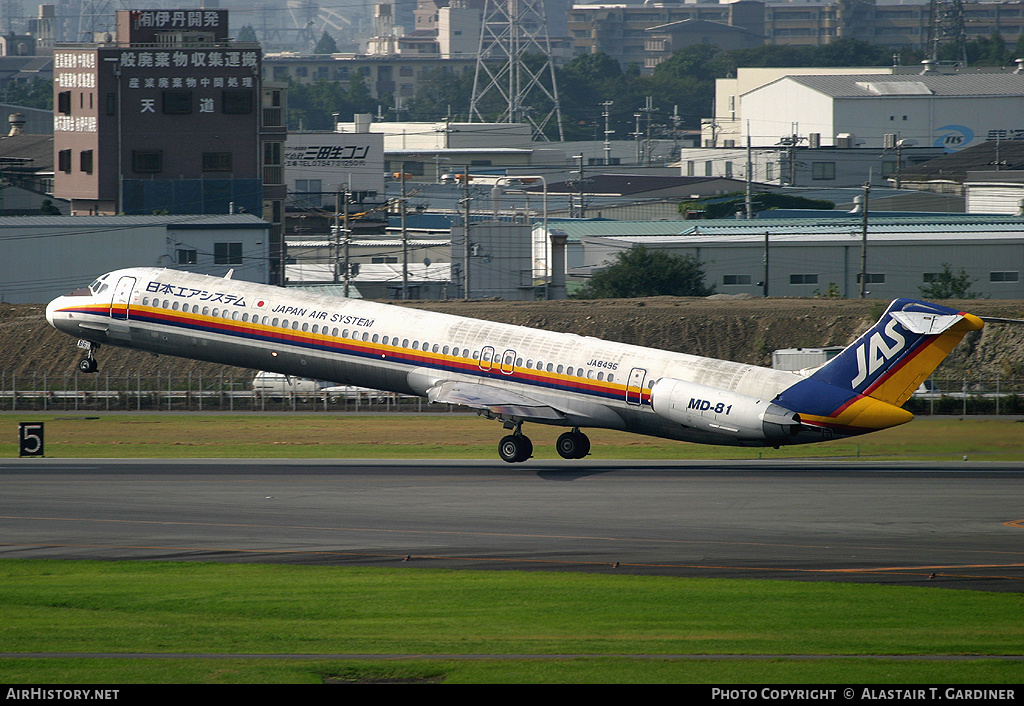 Aircraft Photo of JA8496 | McDonnell Douglas MD-81 (DC-9-81) | Japan Air System - JAS | AirHistory.net #57216