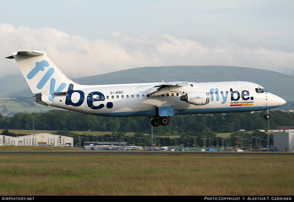 Aircraft Photo of G-JEBC | British Aerospace BAe-146-300 | Flybe - British European | AirHistory.net #57287