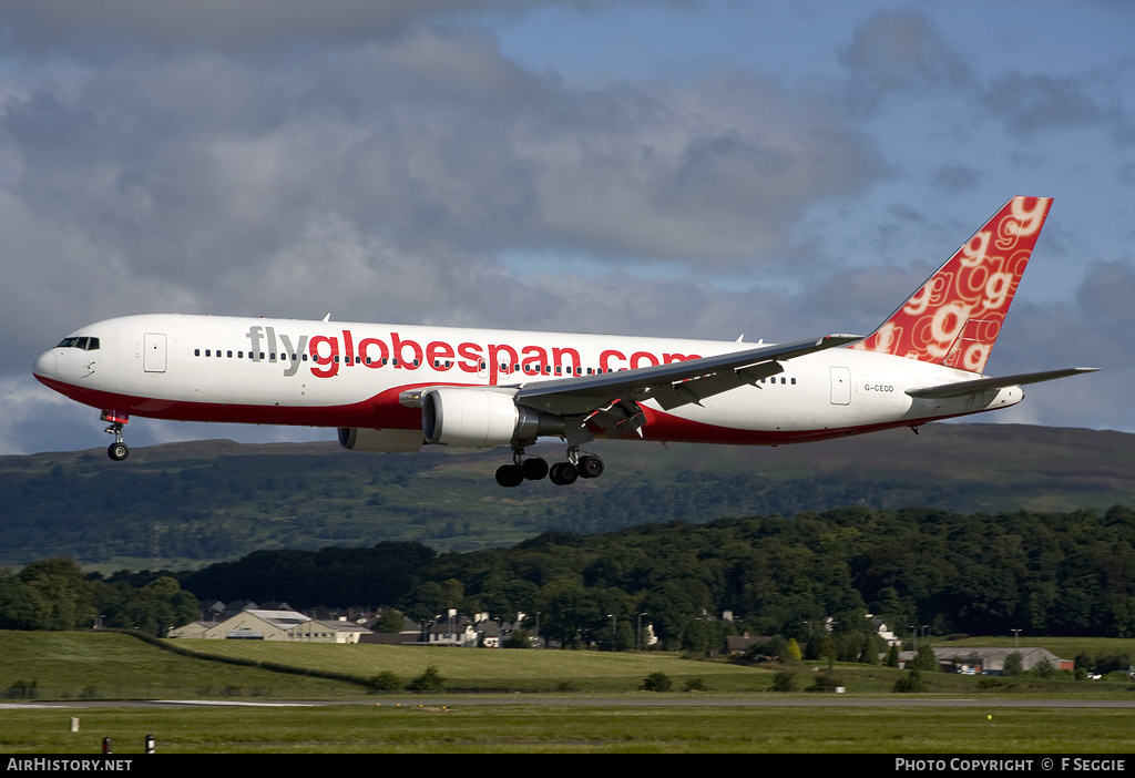 Aircraft Photo of G-CEOD | Boeing 767-319/ER | Flyglobespan | AirHistory.net #57292