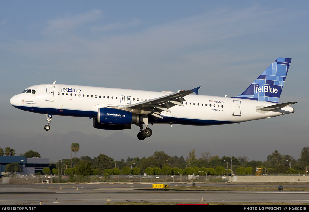 Aircraft Photo of N612JB | Airbus A320-232 | JetBlue Airways | AirHistory.net #57293