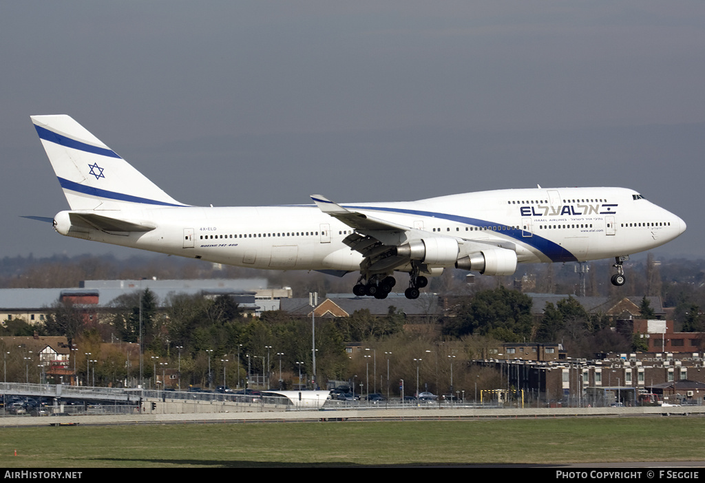 Aircraft Photo of 4X-ELD | Boeing 747-458 | El Al Israel Airlines | AirHistory.net #57307