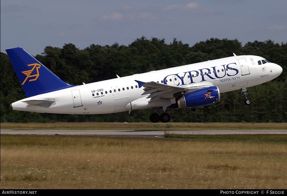 Aircraft Photo of 5B-DBO | Airbus A319-132 | Cyprus Airways | AirHistory.net #57309