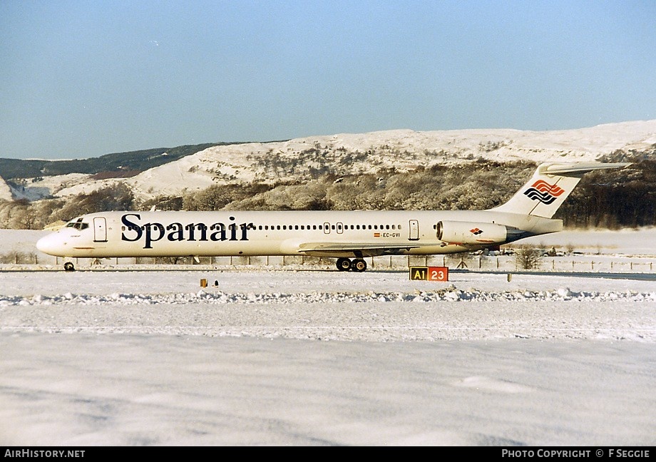 Aircraft Photo of EC-GVI | McDonnell Douglas MD-83 (DC-9-83) | Spanair | AirHistory.net #57325