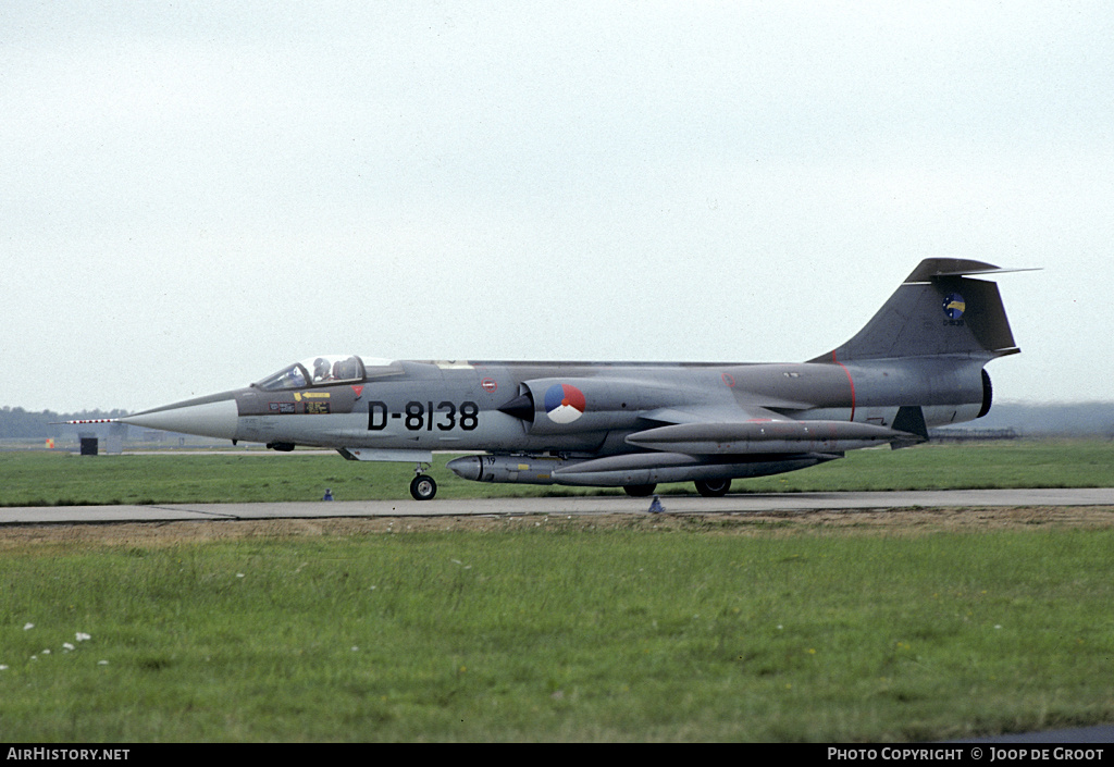 Aircraft Photo of D-8138 | Lockheed RF-104G Starfighter | Netherlands - Air Force | AirHistory.net #57326