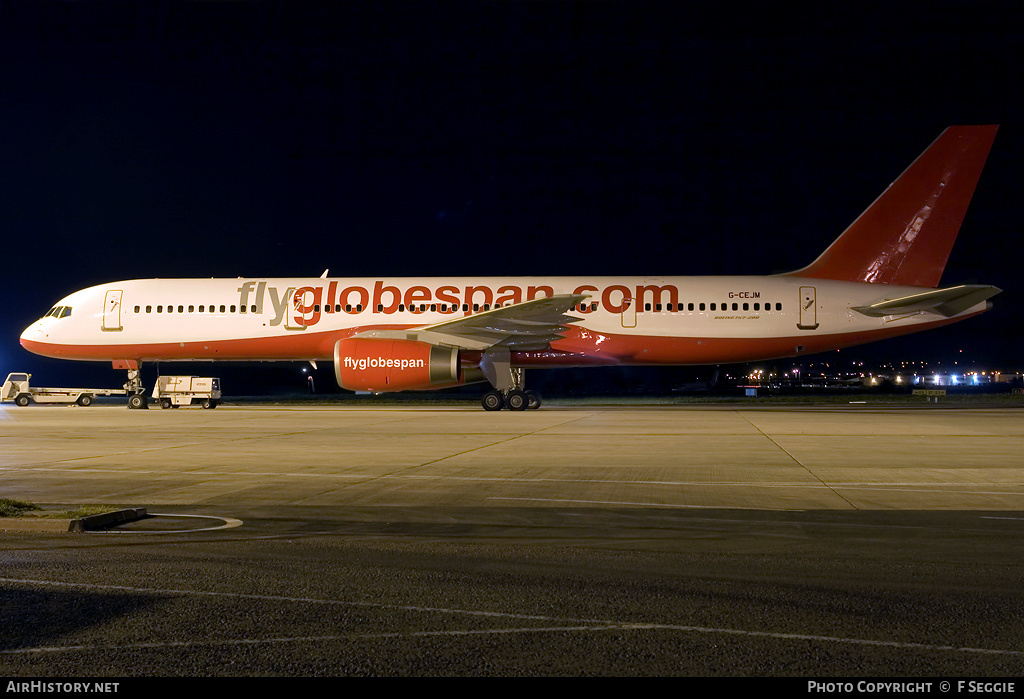 Aircraft Photo of G-CEJM | Boeing 757-28A | Flyglobespan | AirHistory.net #57335