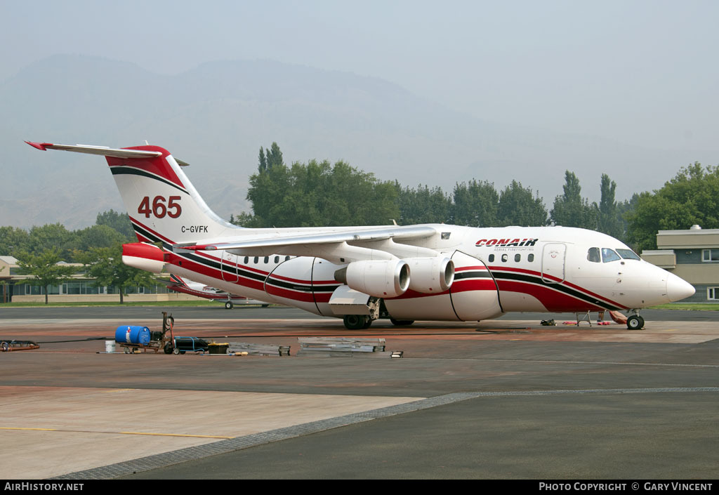 Aircraft Photo of C-GVFK | Conair Avro RJ85 AT | Conair Aviation | AirHistory.net #57349