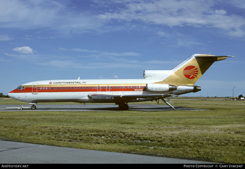 Aircraft Photo of N40481 | Boeing 727-22 | Continental Airlines | AirHistory.net #57350