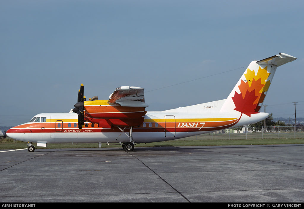 Aircraft Photo of C-GNBX | De Havilland Canada DHC-7-100 Dash 7 | De Havilland Canada | AirHistory.net #57353