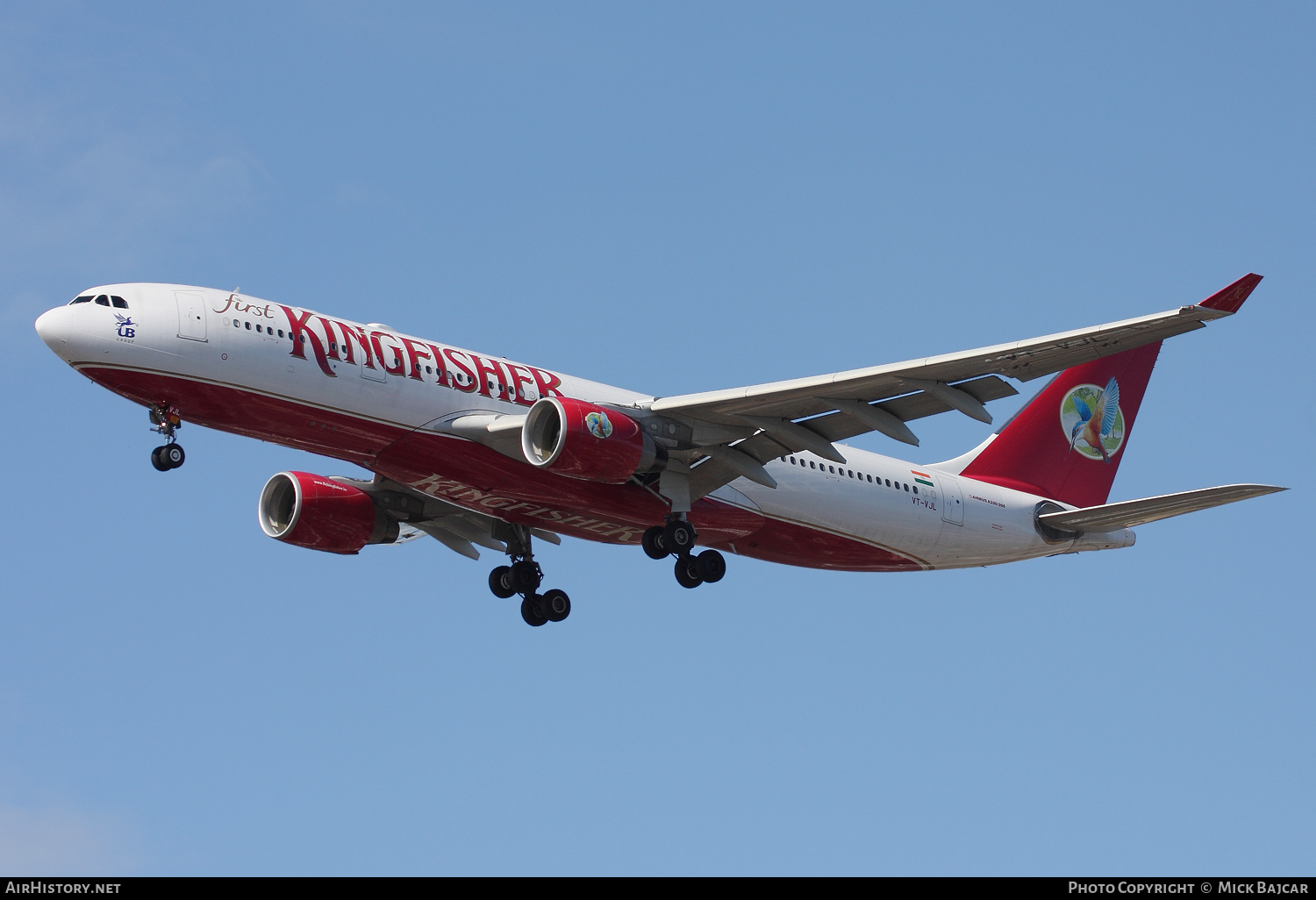 Aircraft Photo of VT-VJL | Airbus A330-223 | Kingfisher Airlines | AirHistory.net #57377