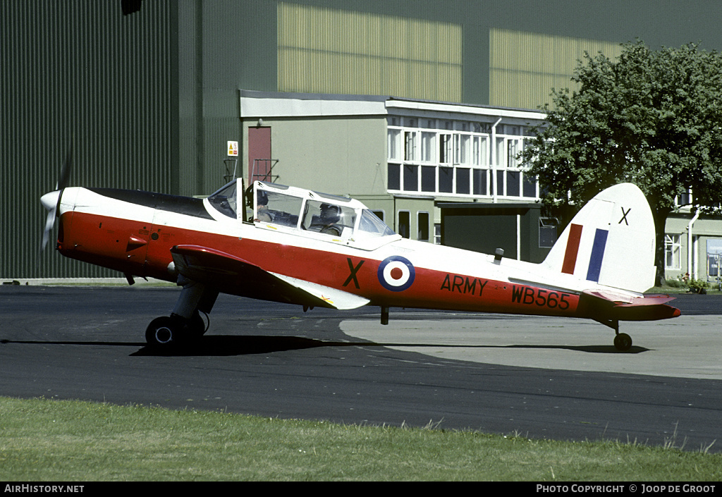 Aircraft Photo of WB565 | De Havilland DHC-1 Chipmunk T10 | UK - Army | AirHistory.net #57379