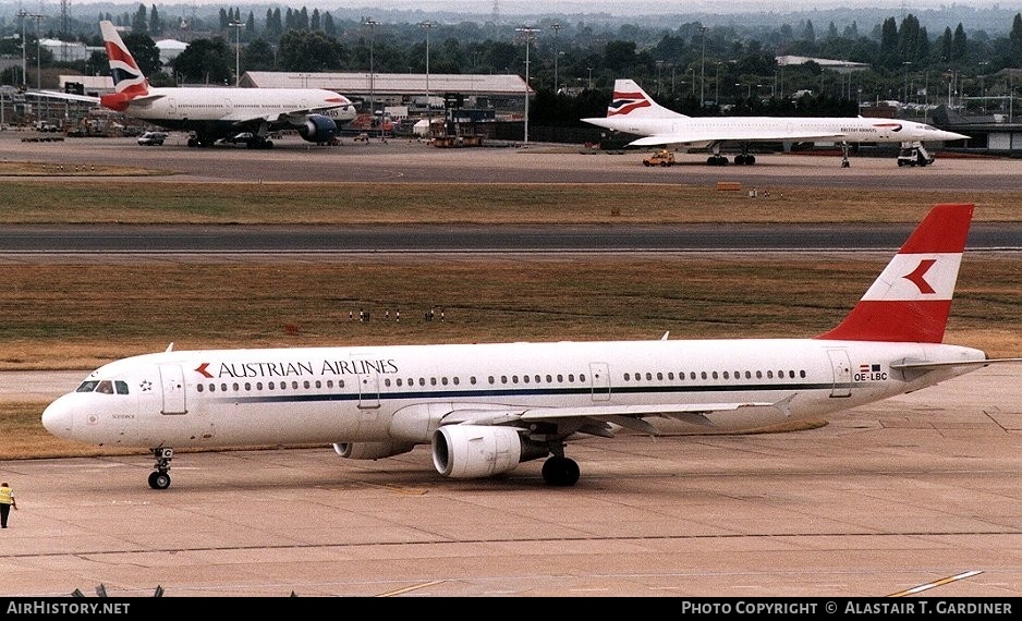 Aircraft Photo of OE-LBC | Airbus A321-111 | Austrian Airlines | AirHistory.net #57386