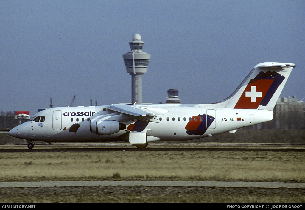 Aircraft Photo of HB-IXF | British Aerospace Avro 146-RJ85 | Crossair | AirHistory.net #57407