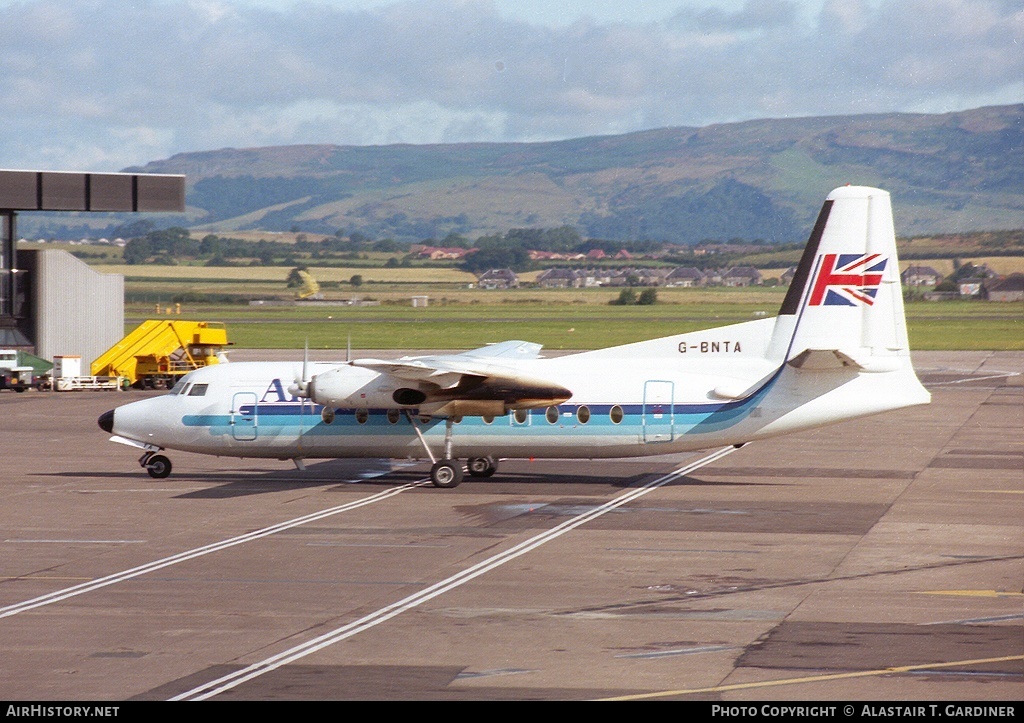 Aircraft Photo of G-BNTA | Fokker F27-600 Friendship | Air UK | AirHistory.net #57409