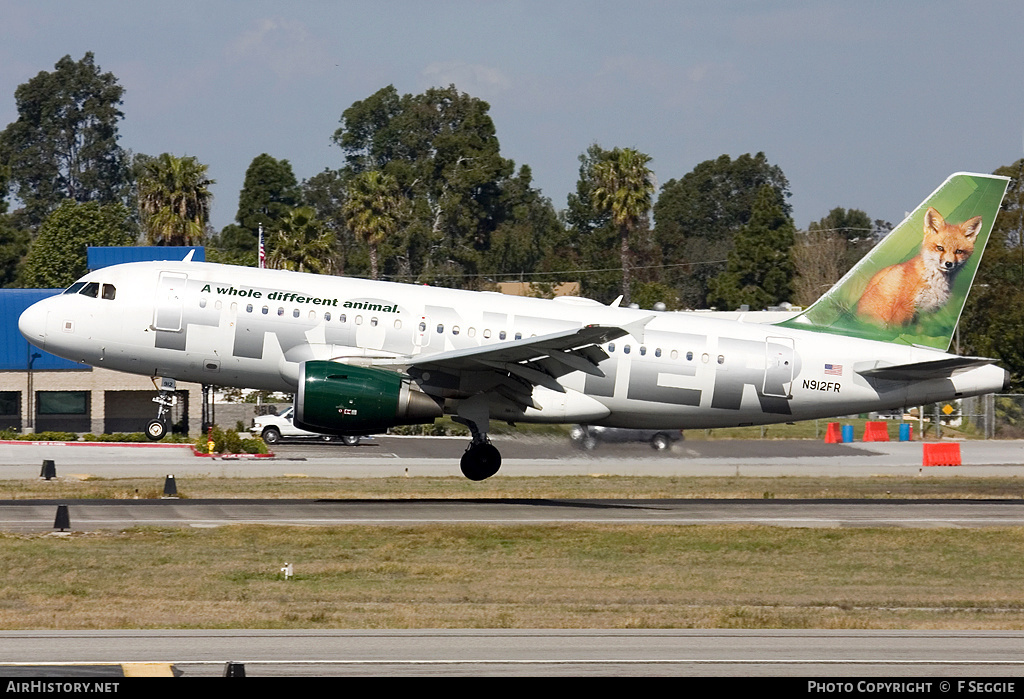 Aircraft Photo of N912FR | Airbus A319-111 | Frontier Airlines | AirHistory.net #57425