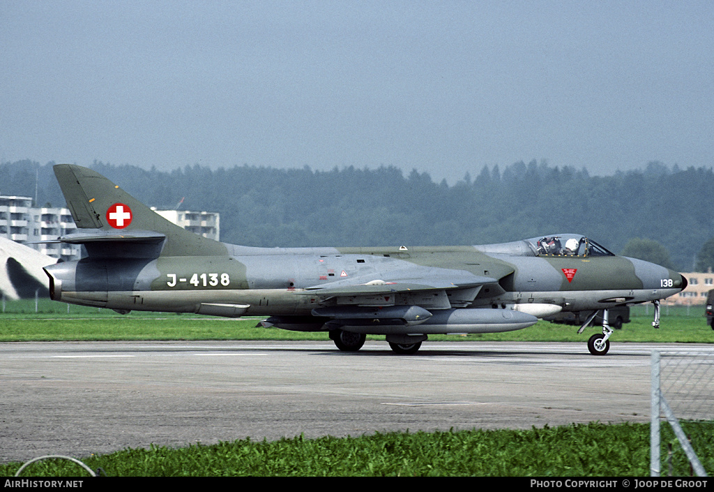 Aircraft Photo of J-4138 | Hawker Hunter F58A | Switzerland - Air Force | AirHistory.net #57426