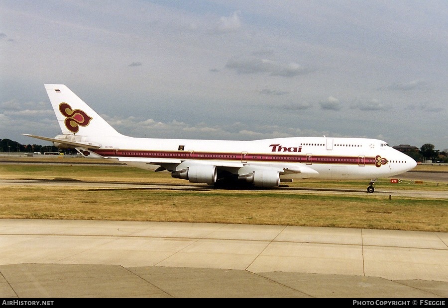 Aircraft Photo of HS-TGN | Boeing 747-4D7 | Thai Airways International | AirHistory.net #57459