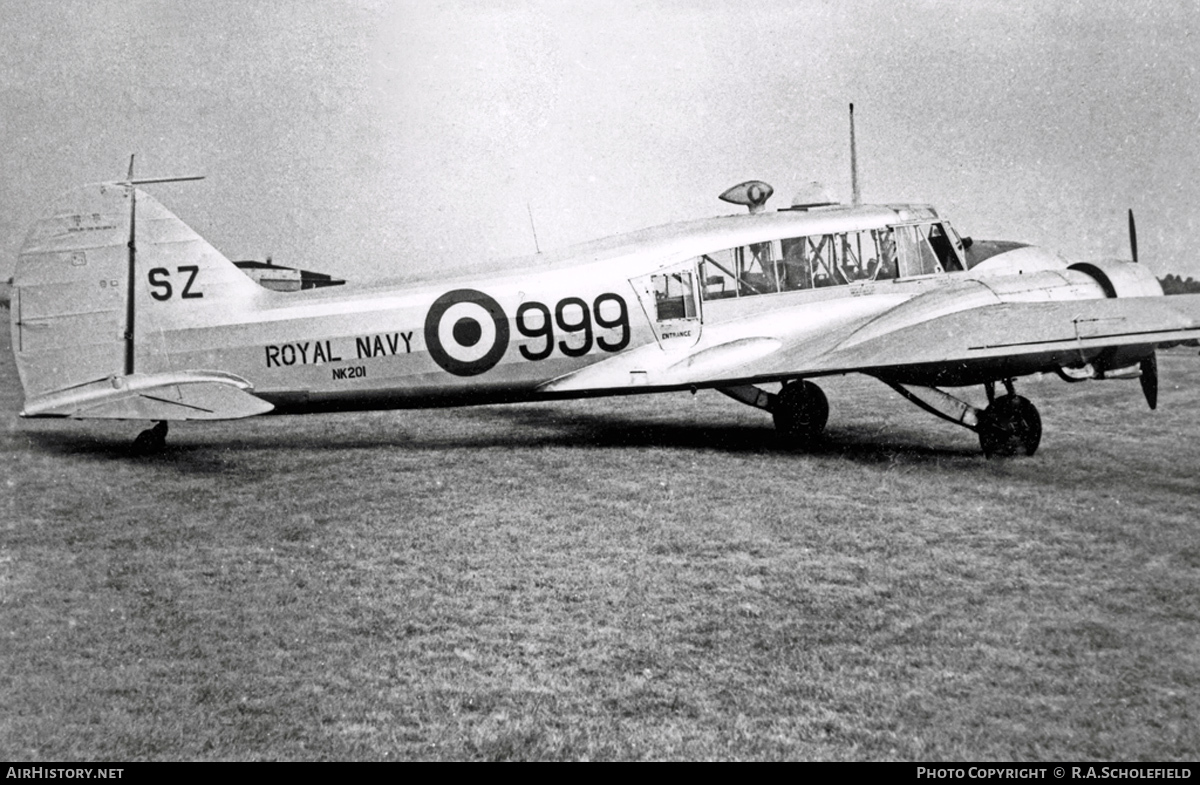 Aircraft Photo of NK201 | Avro 652A Anson I | UK - Navy | AirHistory.net #57494