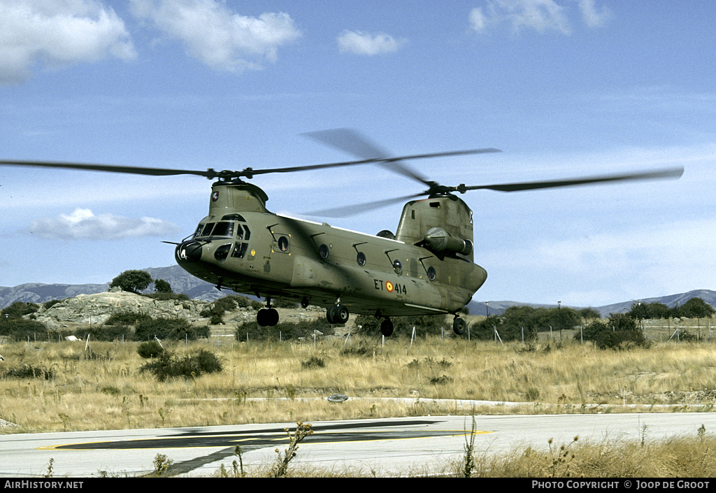 Aircraft Photo of HT17-14 | Boeing CH-47D Chinook (414) | Spain - Army | AirHistory.net #57496